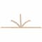 Ekena Millwork Richland Smooth Timber Gable Bracket, Douglas Fir, 108"W x 54"H x 1 1/2"D x 3 1/2"F, 12/12 Pitch GBW108X54X0204RIC00SDF - alternate 3